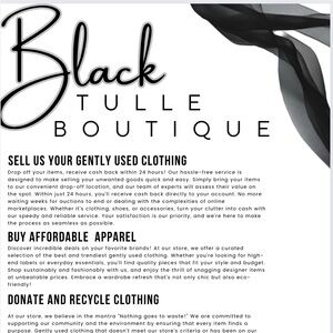 Meet your Posher, Black Tulle Boutique